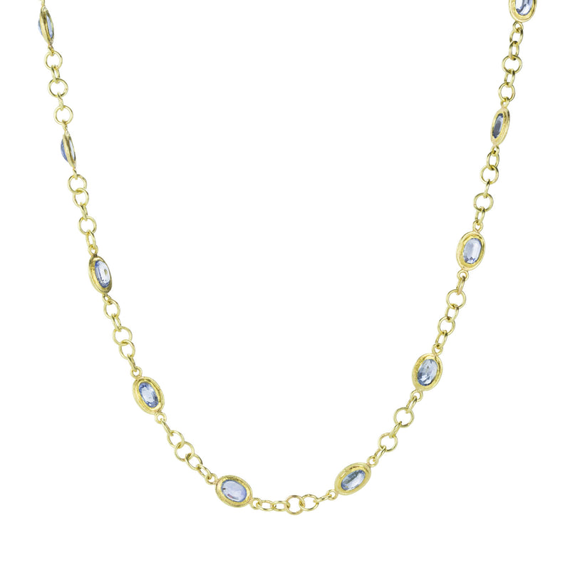 Petra Class Blue Sapphire Chain Necklace | Quadrum Gallery