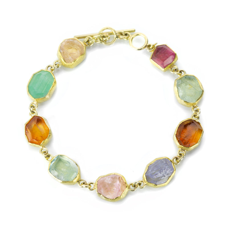 Petra Class Multicolored Rough Cut Gemstone Bracelet | Quadrum Gallery