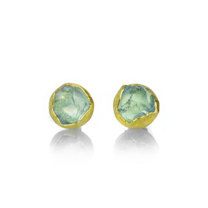 Petra Class Aquamarine Crystal Studs | Quadrum Gallery