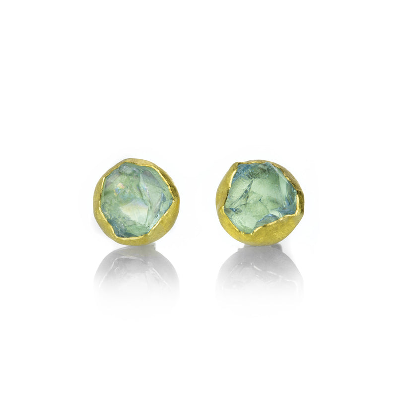 Petra Class Aquamarine Crystal Studs | Quadrum Gallery