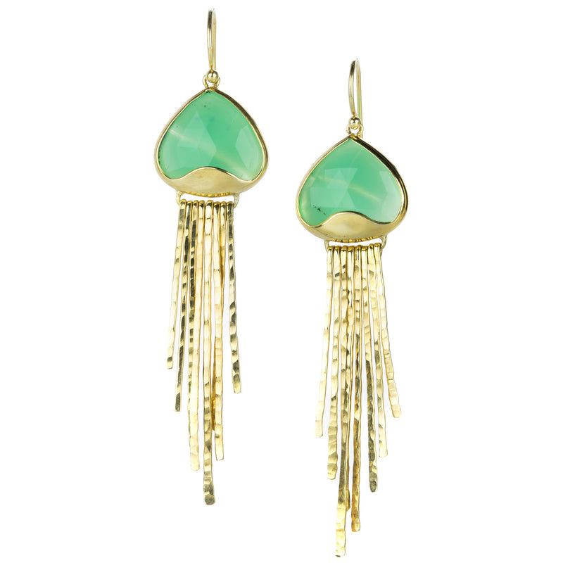 Rachel Atherley 18k Chrysoprase Jellyfish Earrings | Quadrum Gallery