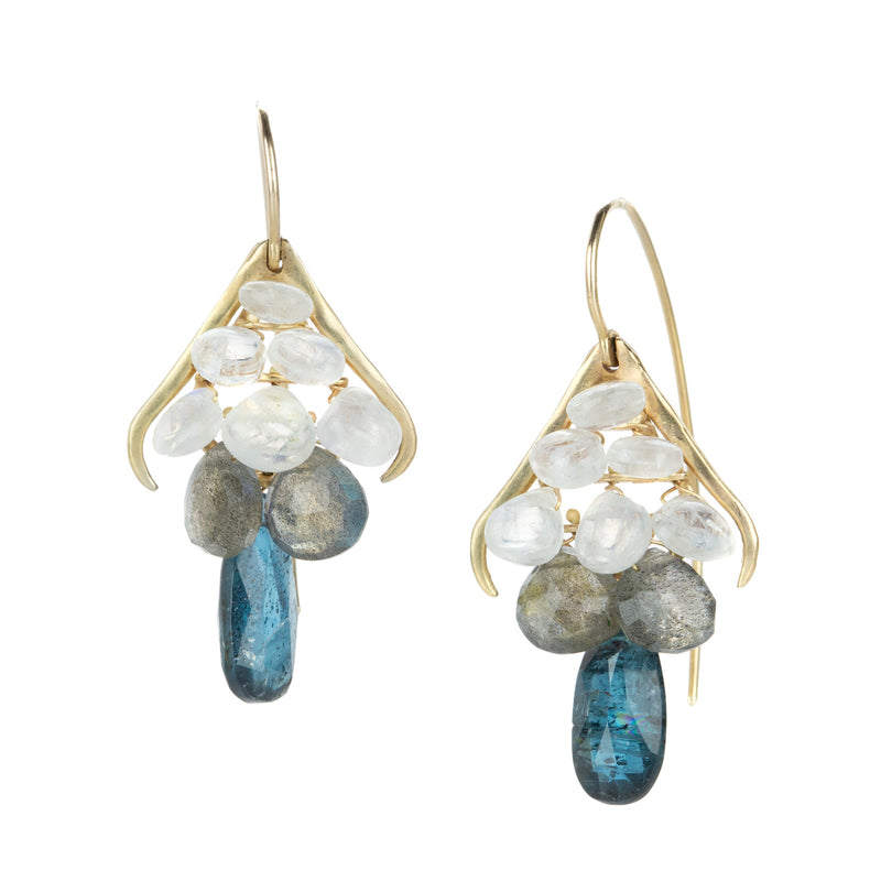 Rachel Atherley Small Mixed Stone Plumage Earrings | Quadrum Gallery