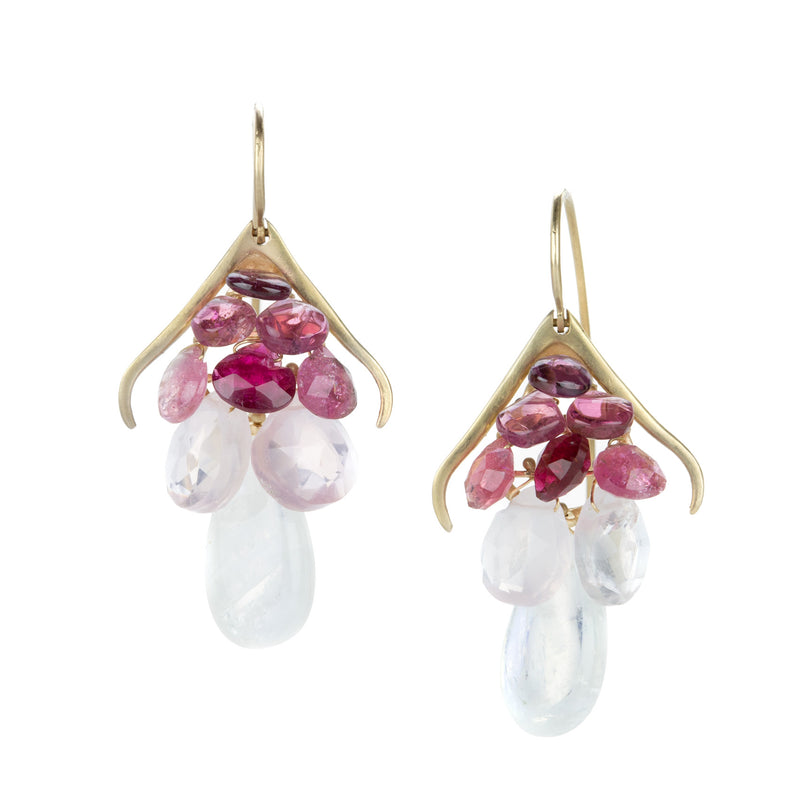 Rachel Atherley Small Rose Colored Plumage Earrings | Quadrum Gallery