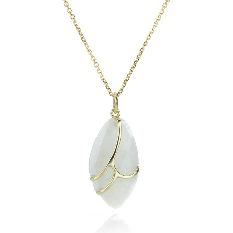 Rachel Atherley Rainbow Moonstone Butterfly Pendant Necklace | Quadrum Gallery