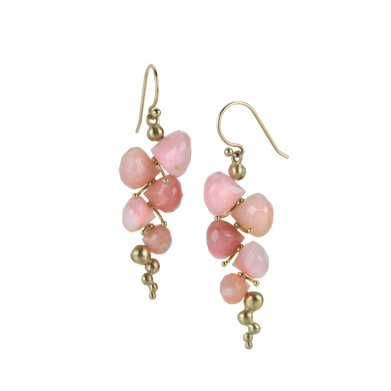 Rachel Atherley Small Pink Opal Caviar Earrings | Quadrum Gallery