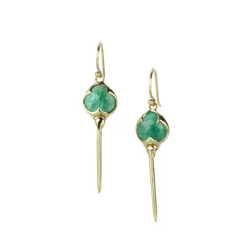 Rachel Atherley Emerald Stingray Earrings | Quadrum Gallery