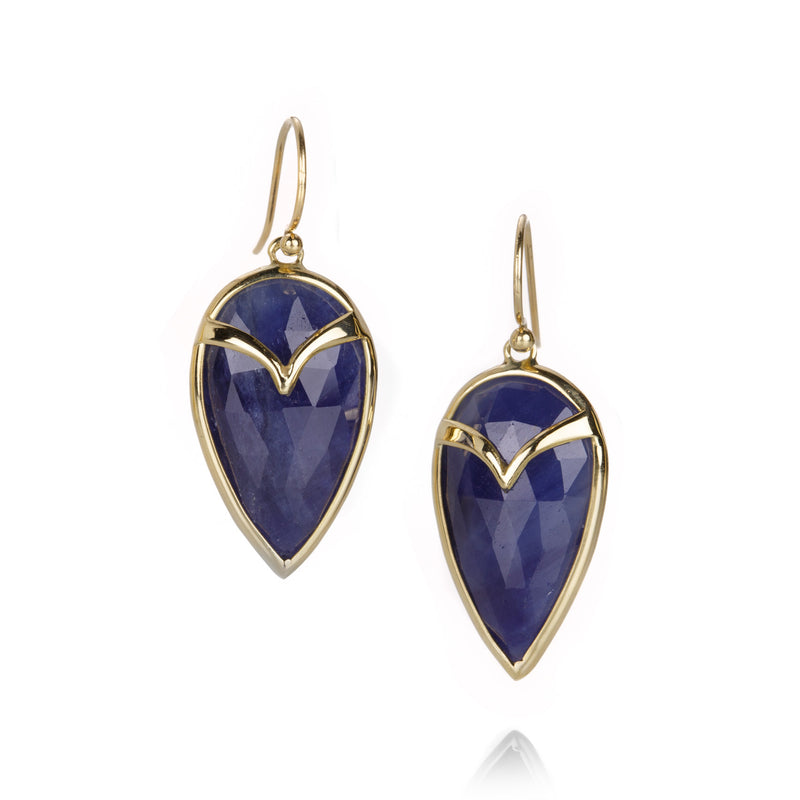 Rachel Atherley Blue Sapphire Owl Earrings | Quadrum Gallery