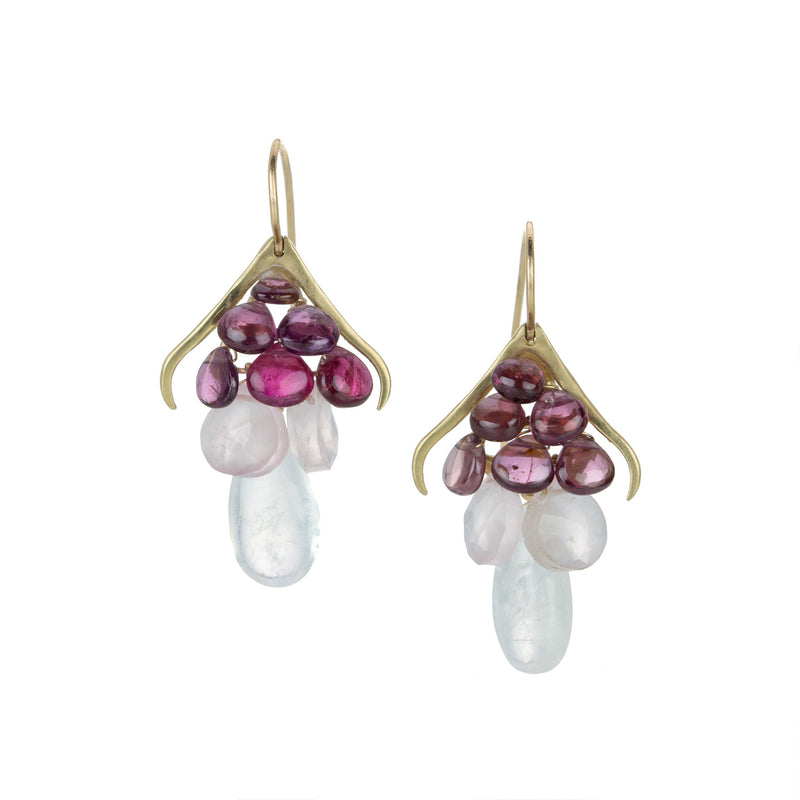 Rachel Atherley Small Pink Plumage Earrings | Quadrum Gallery