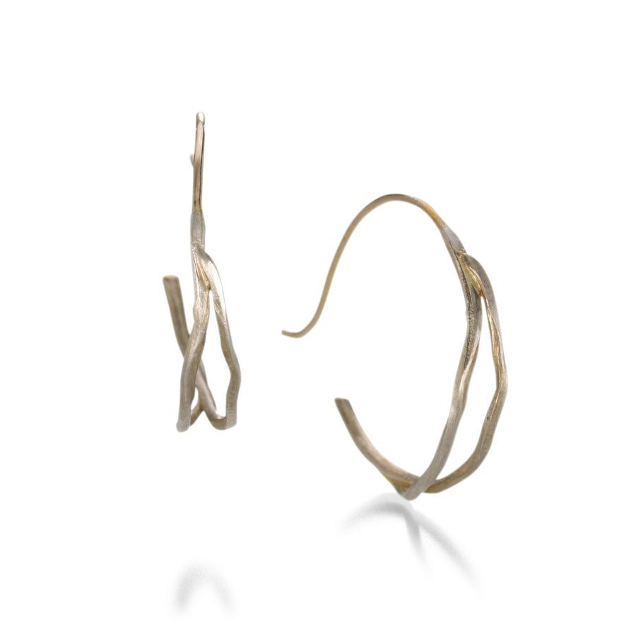 Rosanne Pugliese Silver Root Hoops | Quadrum Gallery