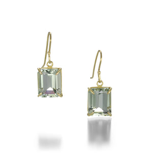 Rosanne Pugliese Emerald Cut Green Quartz Earrings | Quadrum Gallery