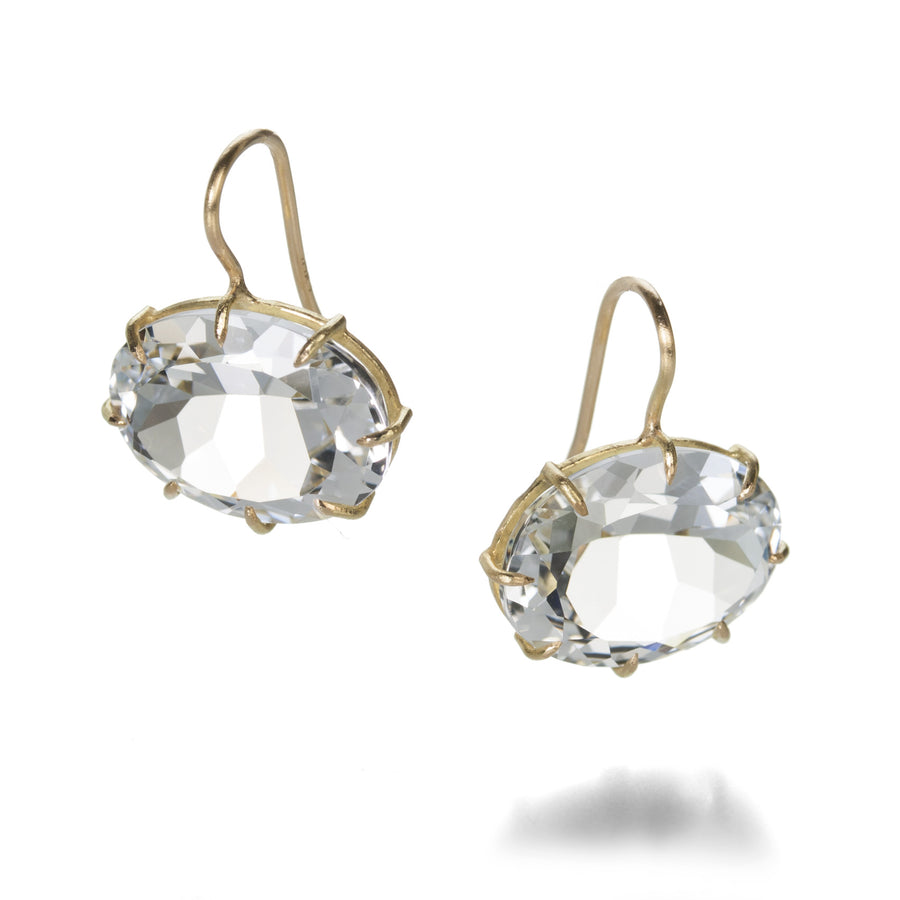 Rosanne Pugliese Oval White Topaz Earrings | Quadrum Gallery