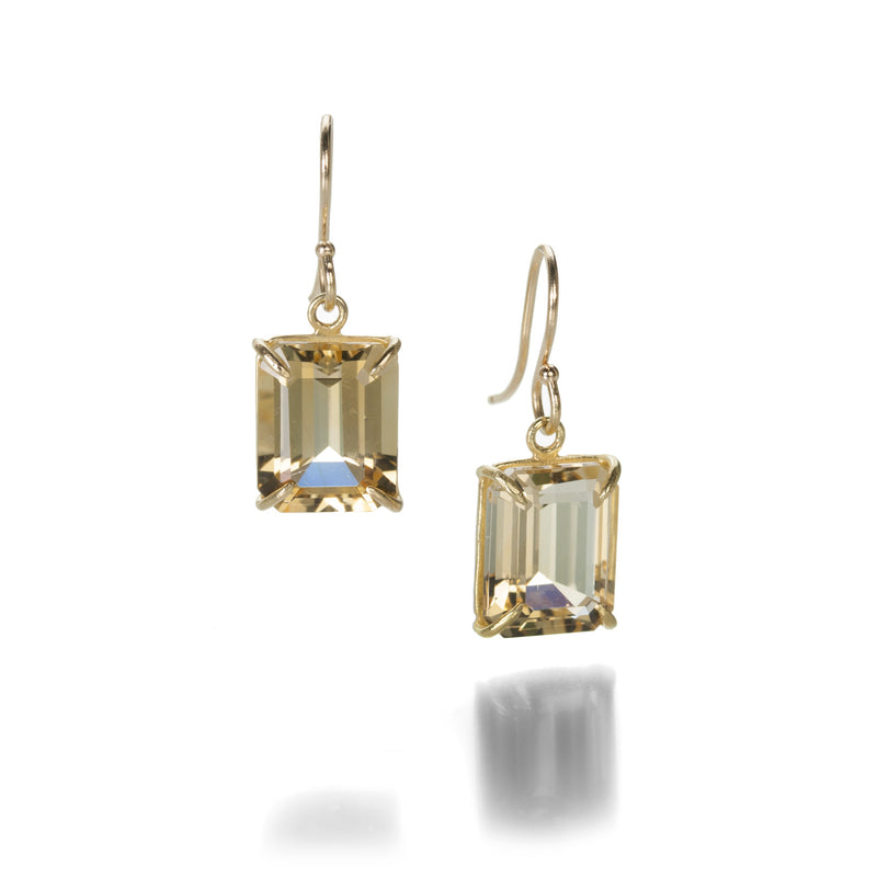 Rosanne Pugliese Lemon Citrine Emerald Cut Earrings | Quadrum Gallery