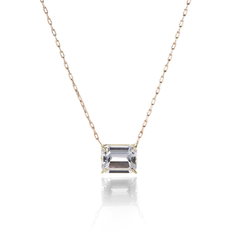 Rosanne Pugliese Emerald Cut White Topaz Necklace | Quadrum Gallery