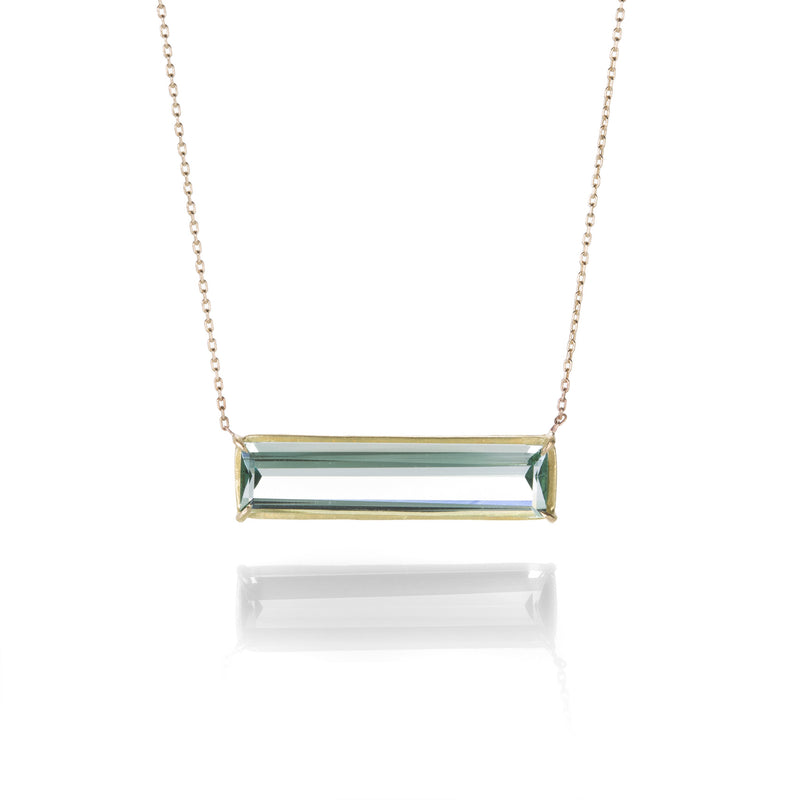 Rosanne Pugliese Green Amethyst Bar Necklace | Quadrum Gallery