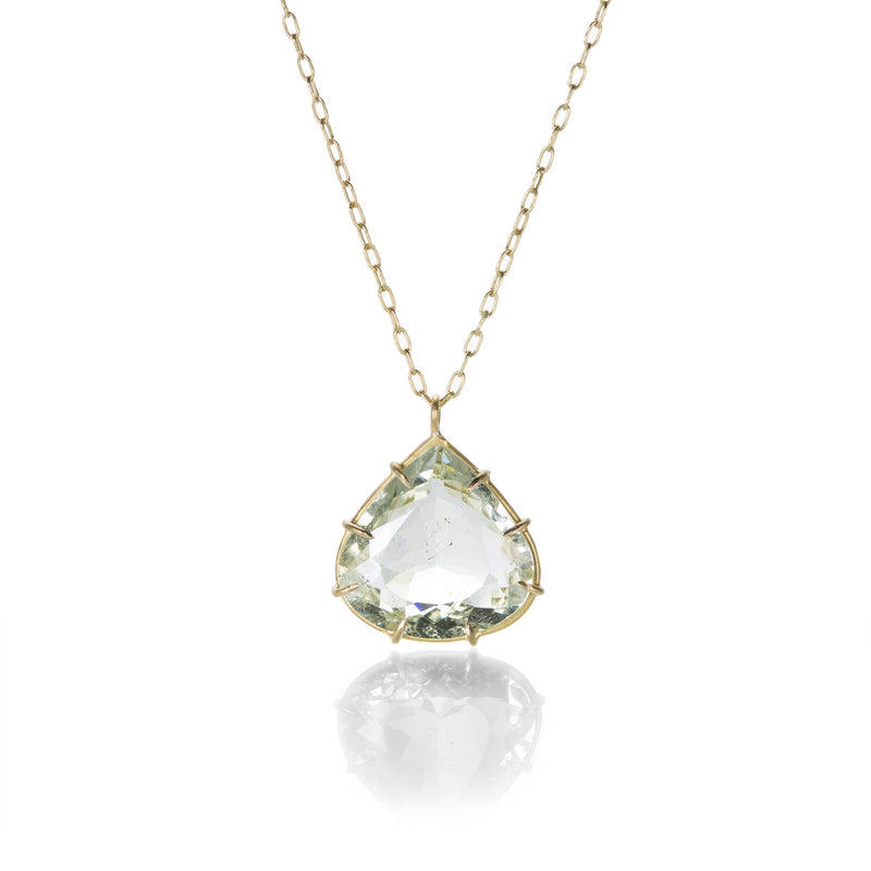 Rosanne Pugliese Pear Shaped Green Amethyst Necklace | Quadrum Gallery