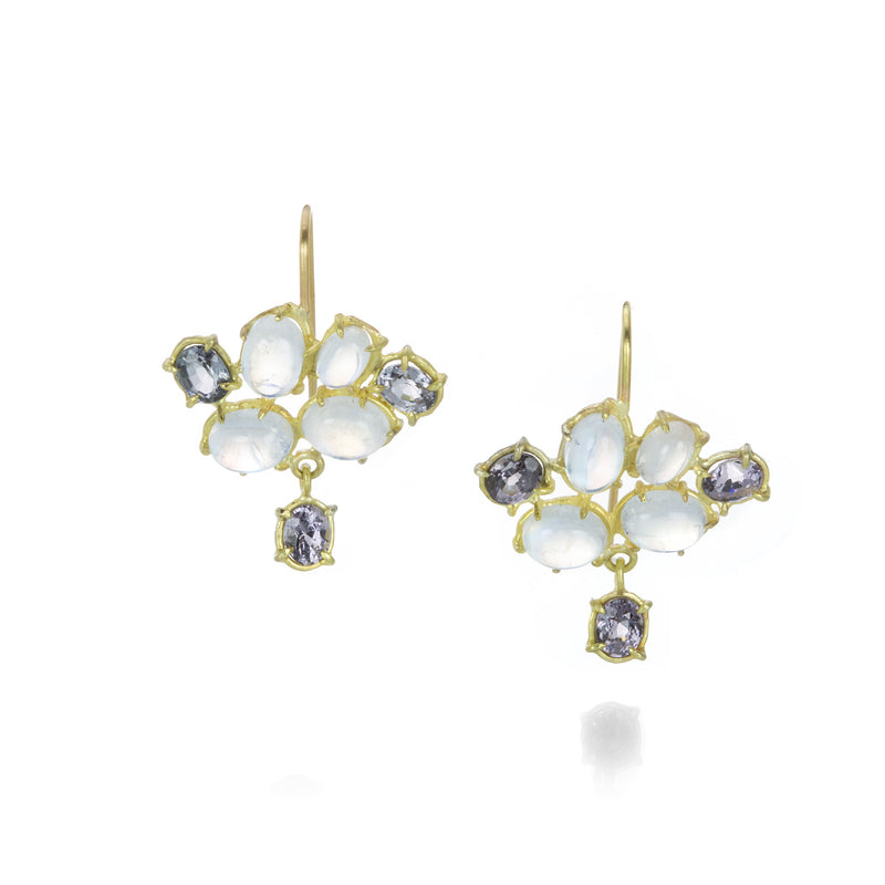 Rosanne Pugliese Moonstone and Spinel Spring Earrings | Quadrum Gallery