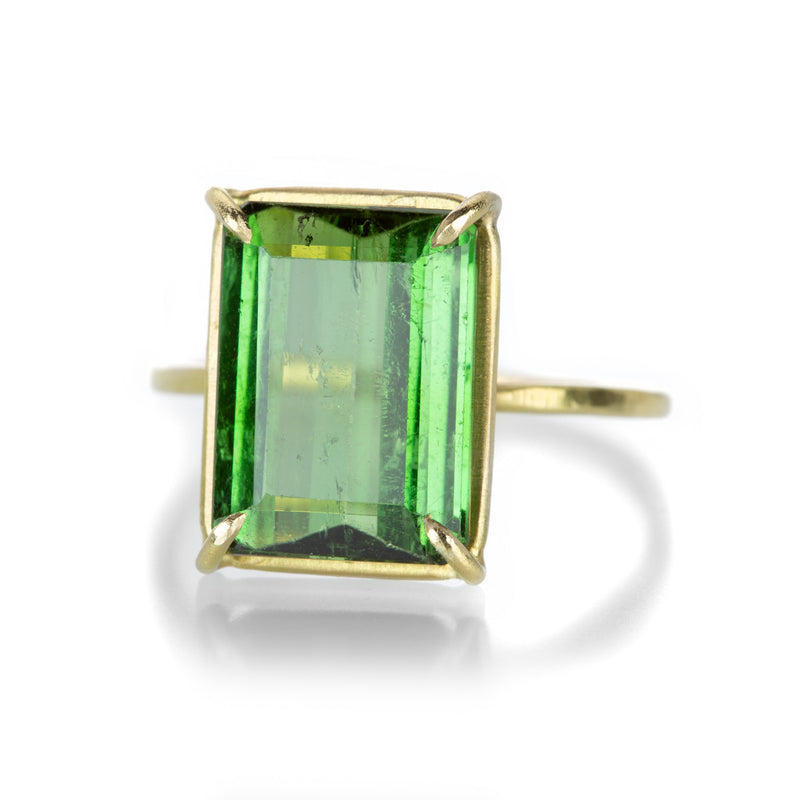 Rosanne Pugliese Emerald Cut Green Tourmaline Ring | Quadrum Gallery