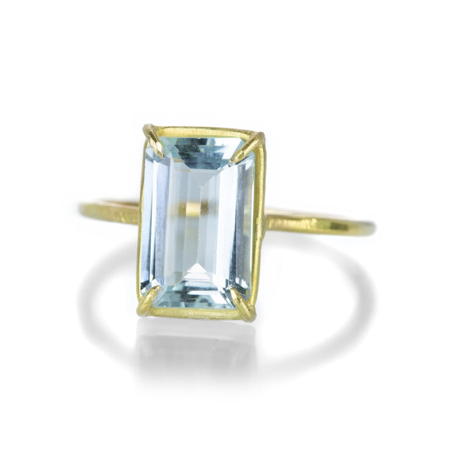 Rosanne Pugliese Emerald Cut Aquamarine Gem Ring | Quadrum Gallery