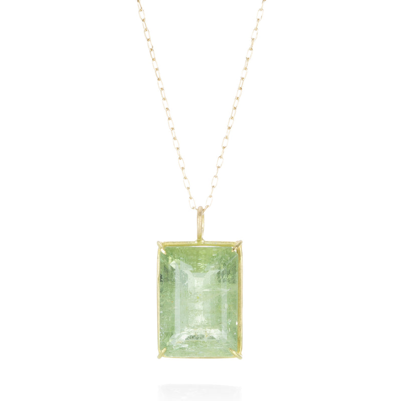 Rosanne Pugliese Emerald Cut Green Beryl Pendant Necklace | Quadrum Gallery