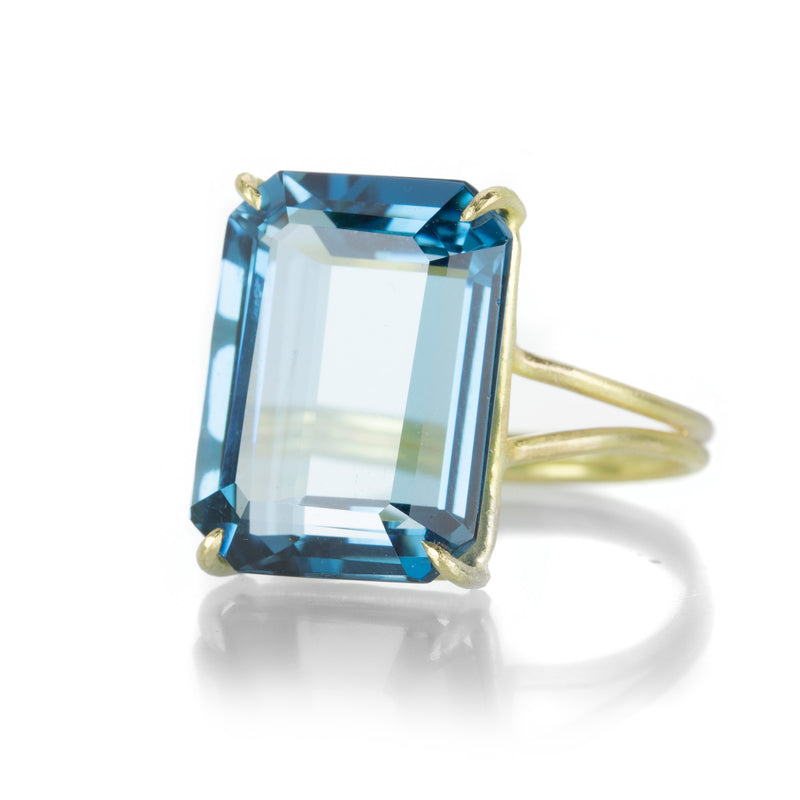 Rosanne Pugliese Emerald Cut London Blue Topaz Ring | Quadrum Gallery