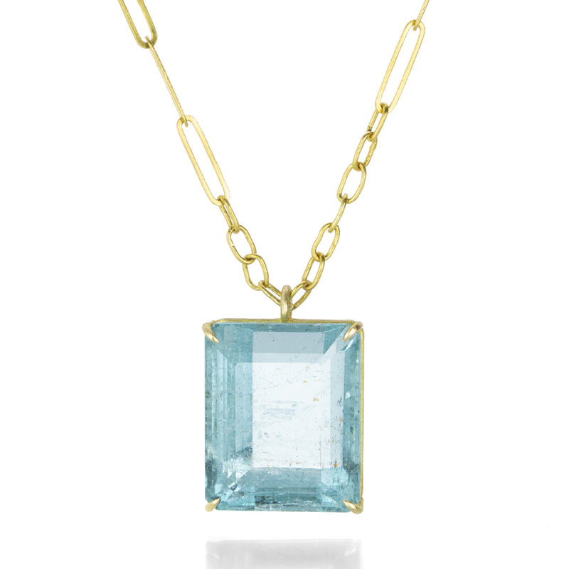 Rosanne Pugliese Emerald Cut Aquamarine Necklace | Quadrum Gallery