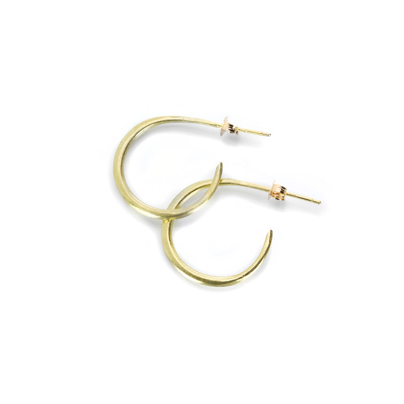 Rosanne Pugliese Gold Crescent Moon Earrings | Quadrum Gallery