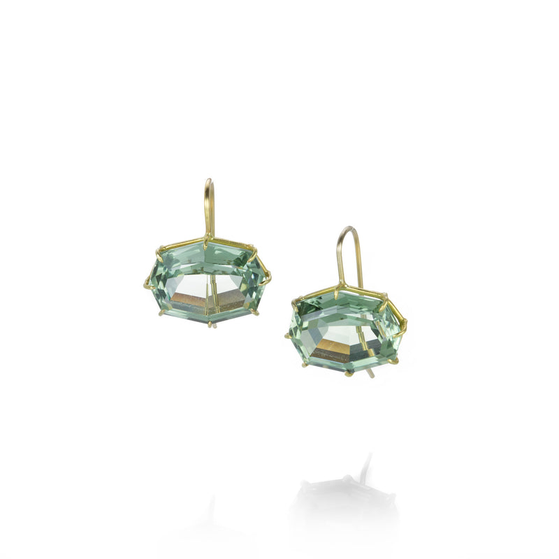 Rosanne Pugliese Green Amethyst Octagon Drop Earrings | Quadrum Gallery