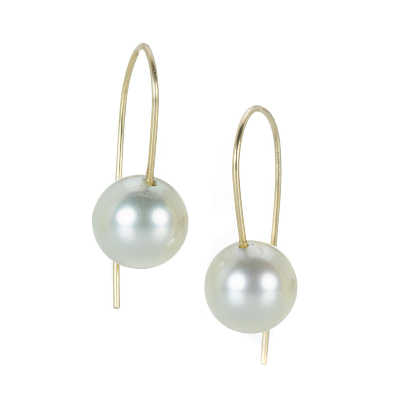 Rosanne Pugliese 10mm Cream South Sea Pearl Earrings | Quadrum Gallery