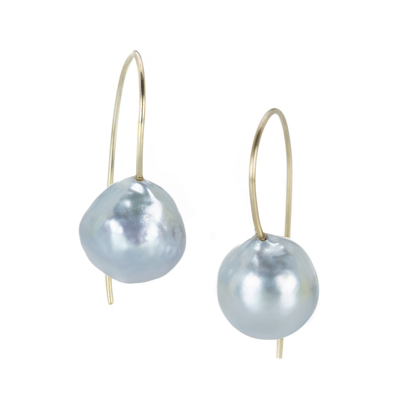 Rosanne Pugliese Silver Baroque Pearl Earrings | Quadrum Gallery