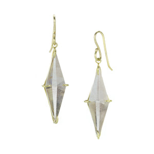 Rosanne Pugliese Kite Shaped Rutile Quartz Drop Earrings | Quadrum Gallery