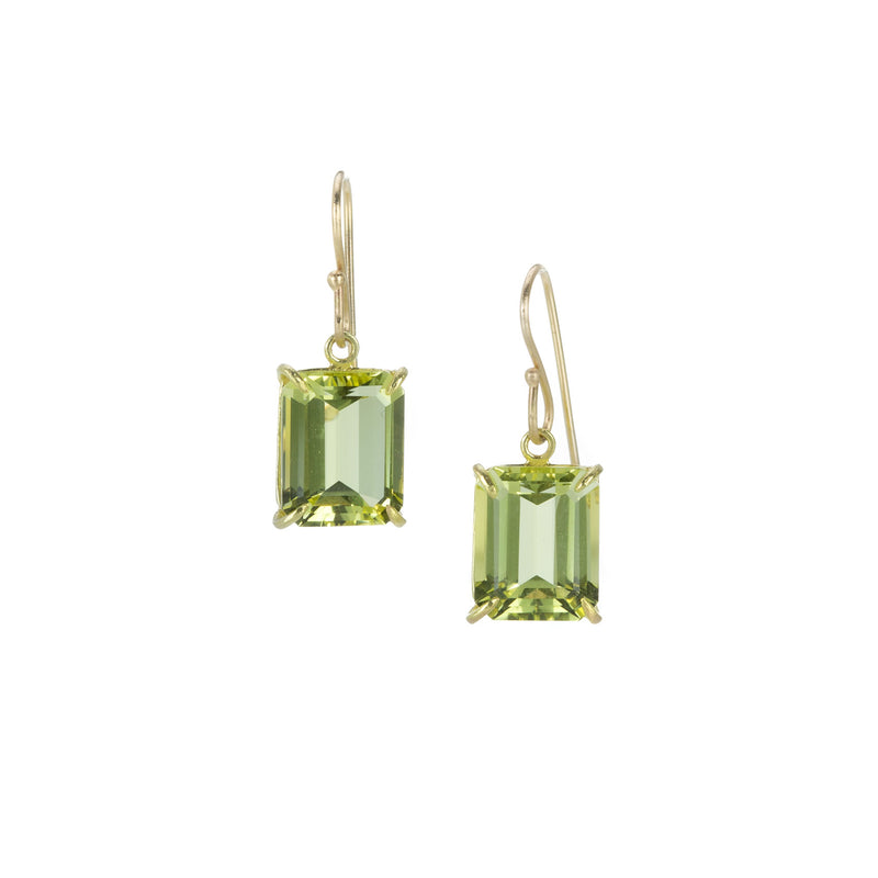 Rosanne Pugliese Emerald Cut Lemon Citrine Drop Earrings | Quadrum Gallery