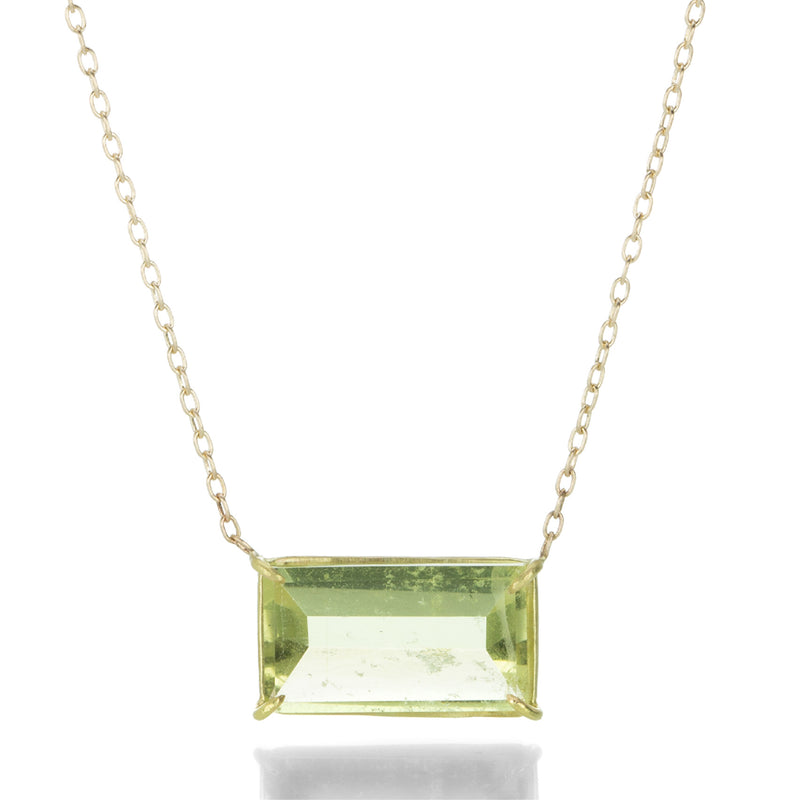 Rosanne Pugliese Emerald Cut Lemon Citrine Pendant Necklace | Quadrum Gallery