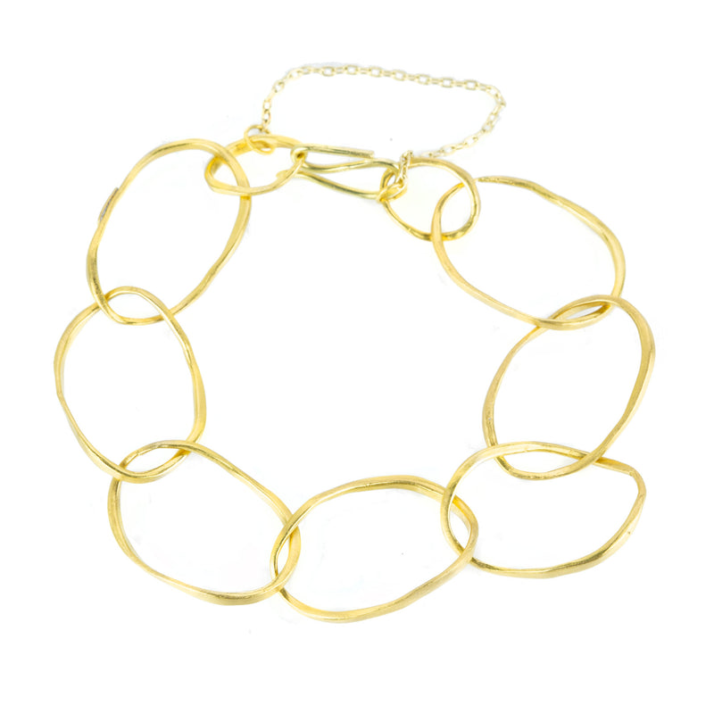 Rosanne Pugliese 22k Pebble Link Bracelet | Quadrum Gallery
