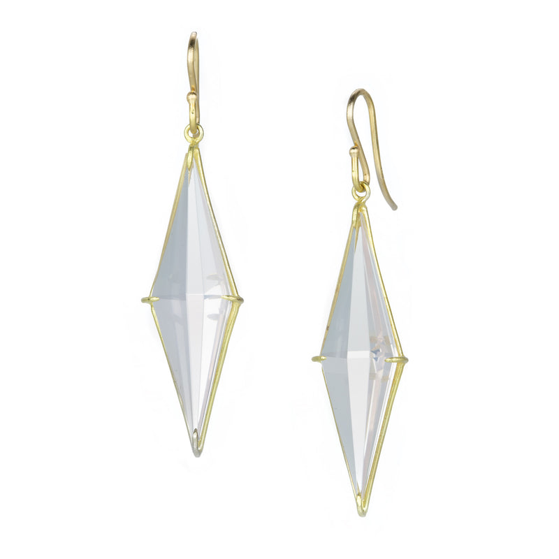 Rosanne Pugliese Kite Shaped White Topaz Drop Earrings | Quadrum Gallery