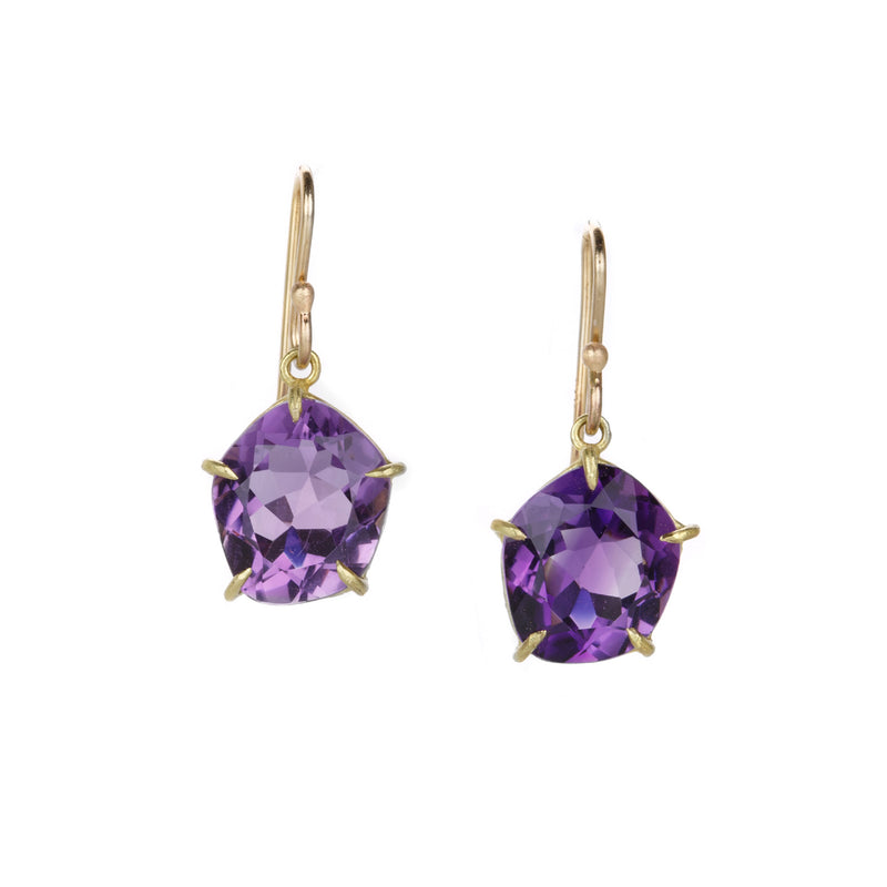 Rosanne Pugliese Mini Violet Amethyst Petal Drop Earrings | Quadrum Gallery