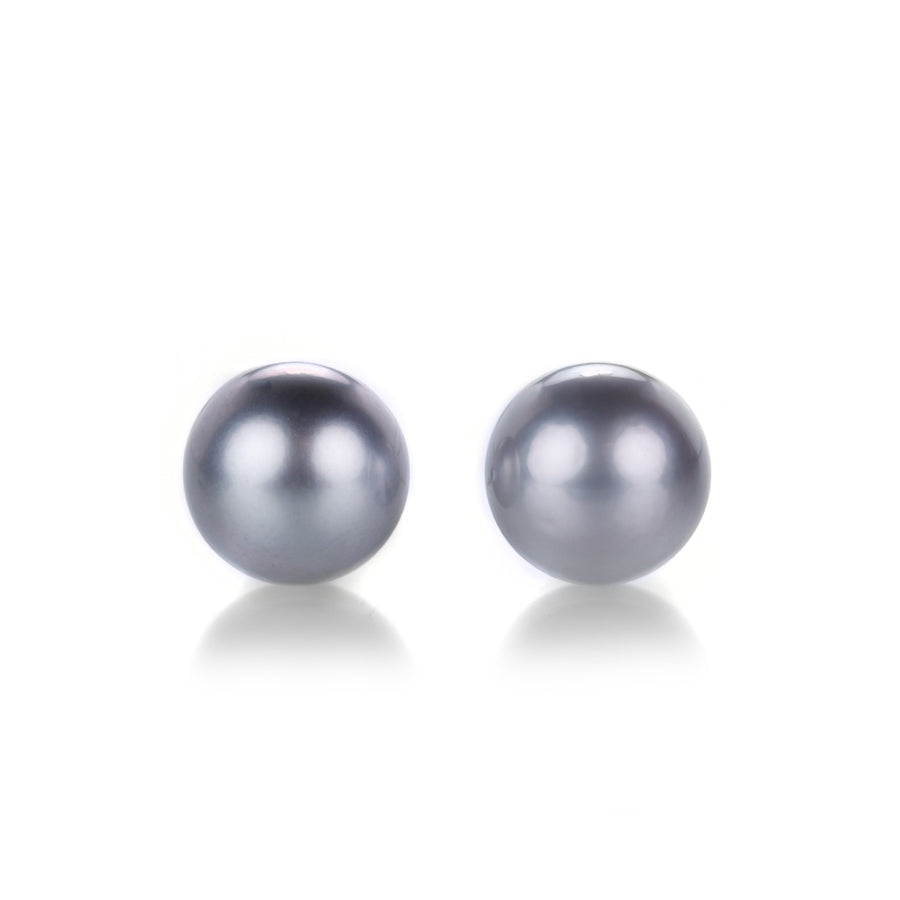 Rosanne Pugliese 11mm Tahitian Pearl Stud Earrings | Quadrum Gallery