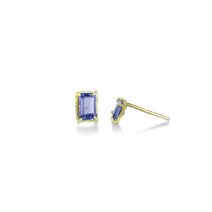Rosanne Pugliese Mini Tanzanite Gemstone Stud Earrings | Quadrum Gallery