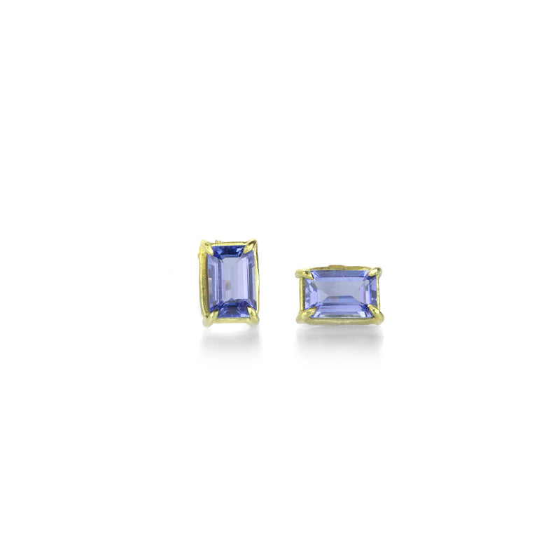 Rosanne Pugliese Mini Tanzanite Gemstone Stud Earrings | Quadrum Gallery