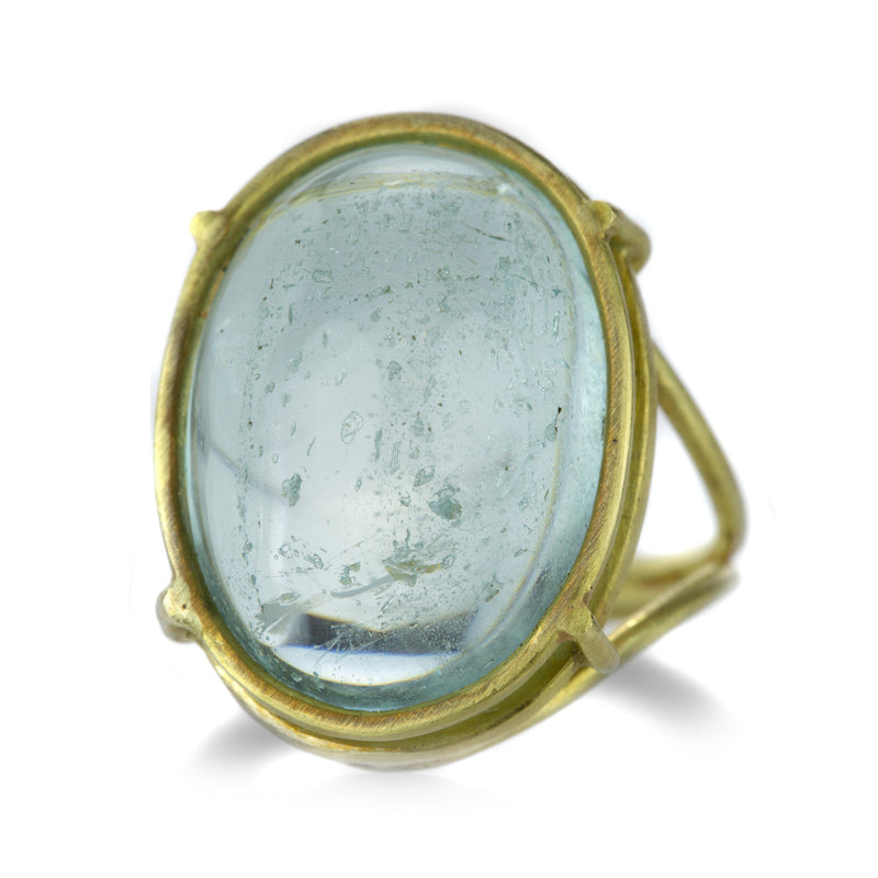 Rosanne Pugliese Large Aquamarine Cabochon Ring | Quadrum Gallery