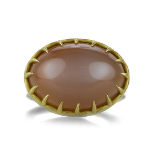 Rosanne Pugliese Chocolate Moonstone Cabochon Ring | Quadrum Gallery