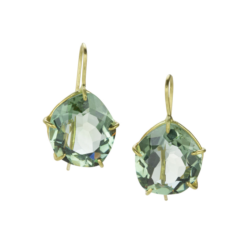 Rosanne Pugliese Green Amethyst Petal Shaped Earrings | Quadrum Gallery