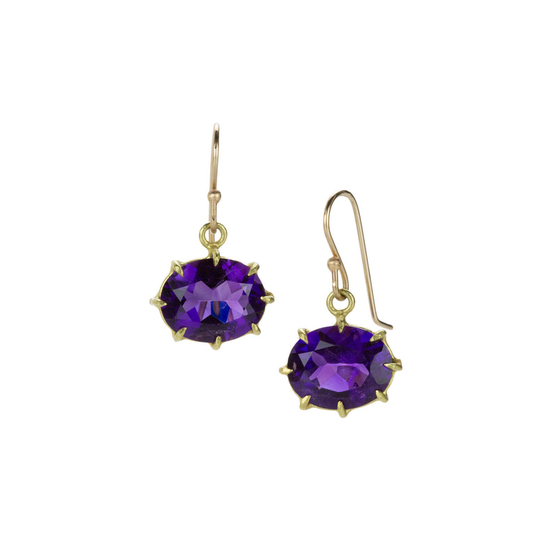 Rosanne Pugliese Oval Purple Amethyst Earrings | Quadrum Gallery