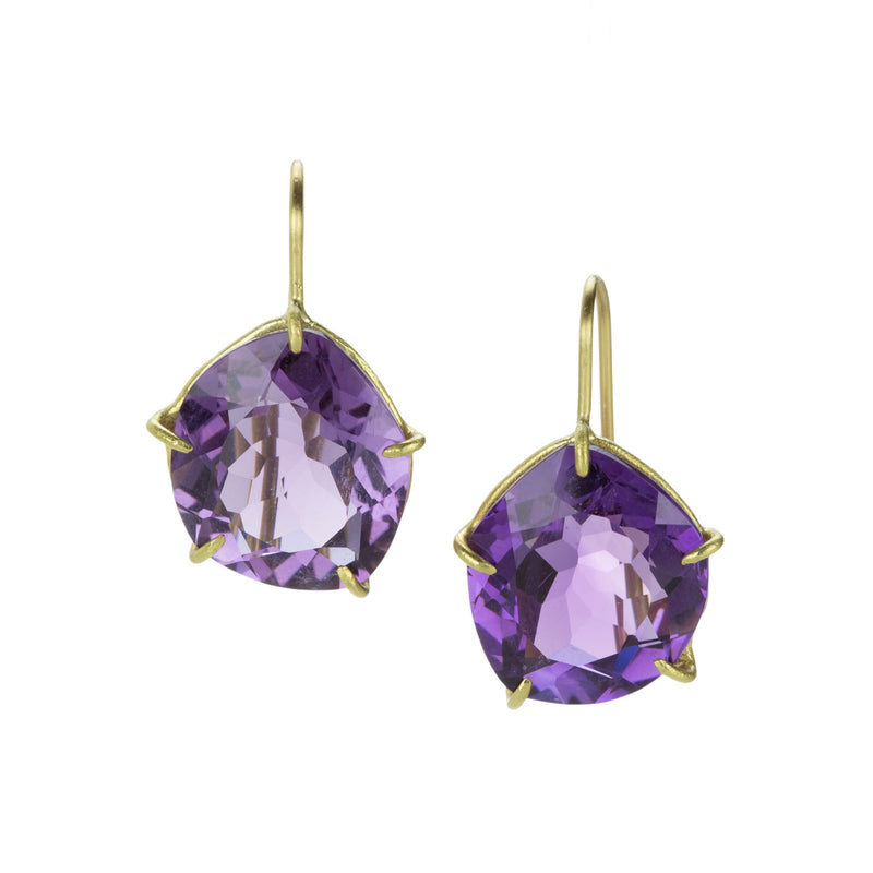 Rosanne Pugliese Violet Amethyst Drop Petal Earrings | Quadrum Gallery