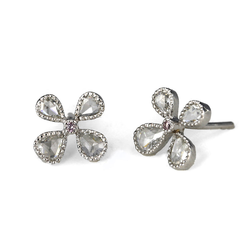 Sethi Couture Diamond Petal Earrings  | Quadrum Gallery