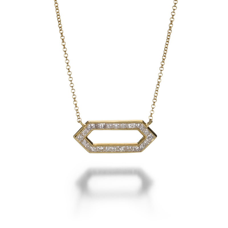 Sethi Couture Diamond Hexagon Necklace | Quadrum Gallery