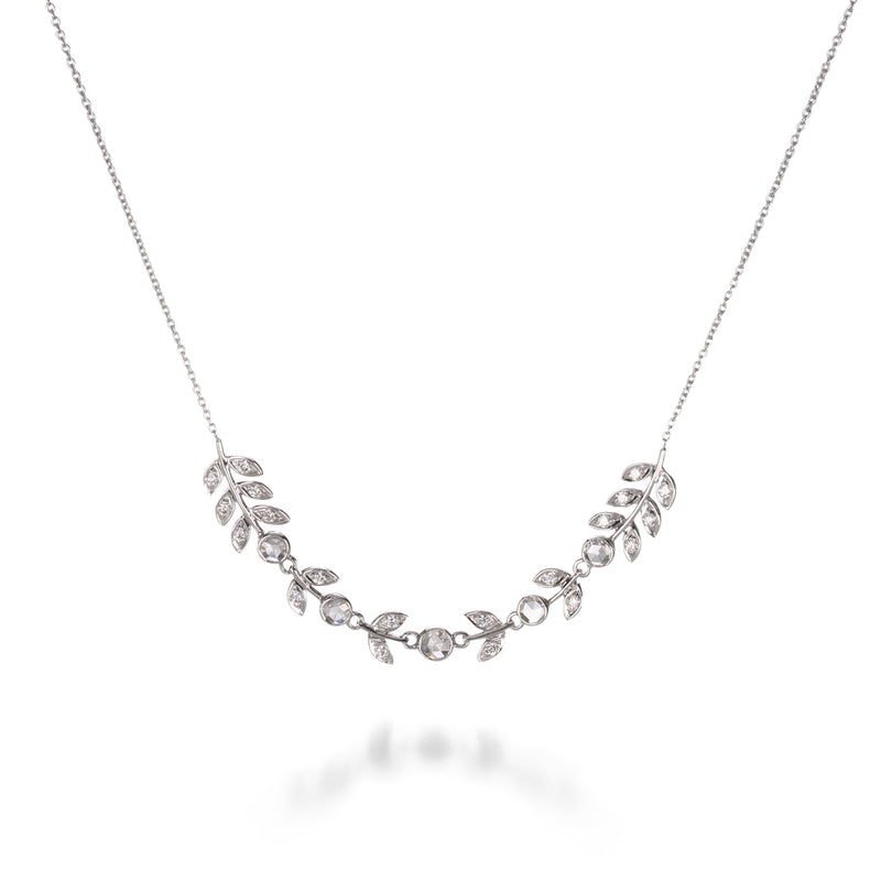 Sethi Couture Diamond Leaf Necklace | Quadrum Gallery