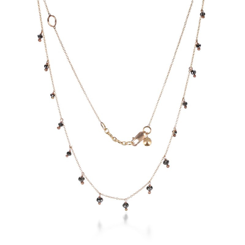 Sethi Couture Black Diamond Bead Drop Chain | Quadrum Gallery