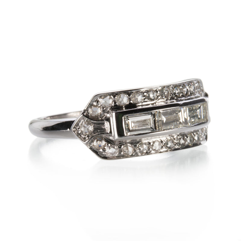Sethi Couture Baguette and Rose Cut Diamond Ring | Quadrum Gallery