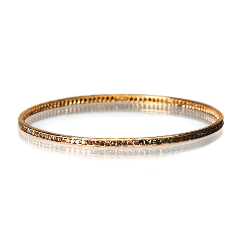 Sethi Couture Brown Diamond Channel Set Bangle | Quadrum Gallery