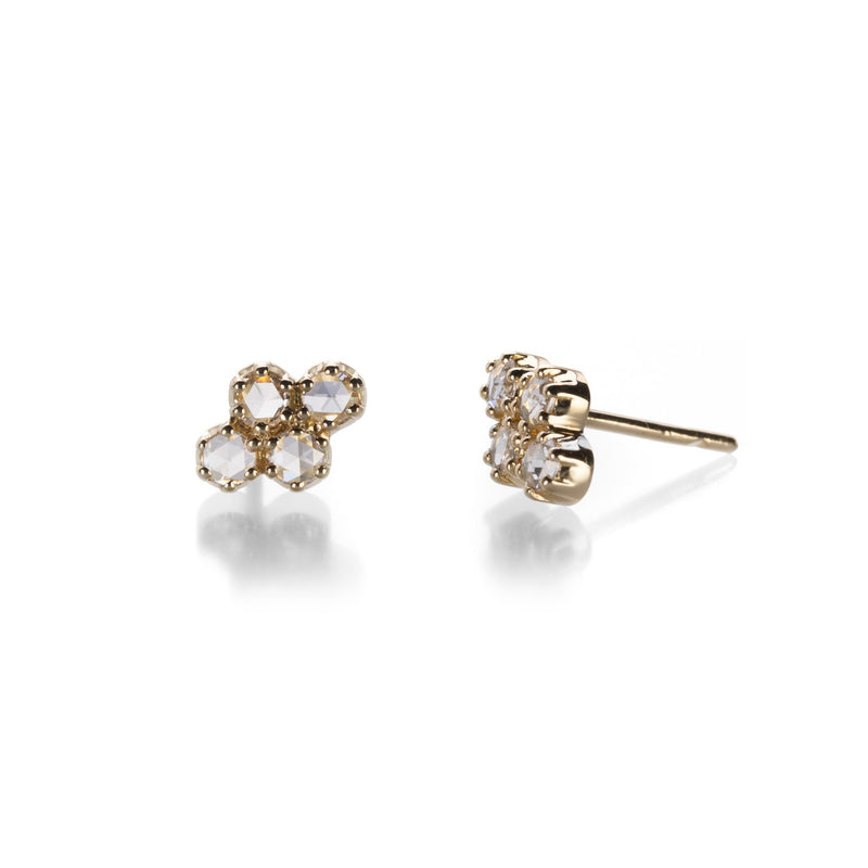 Sethi Couture Rose Cut Diamond Stud Earring | Quadrum Gallery